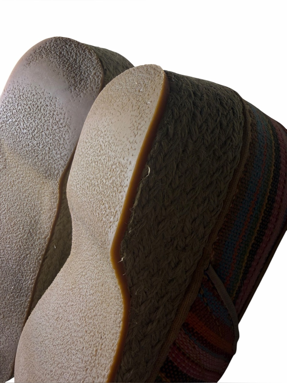Dansko Slip On Shoes Jute Pro Weave Vegan Clog Rainbow Multi Stripe Sz 39 Nurse - Picture 11 of 16